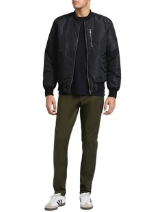 Vernon Reversible Jacket in Black/Army Green