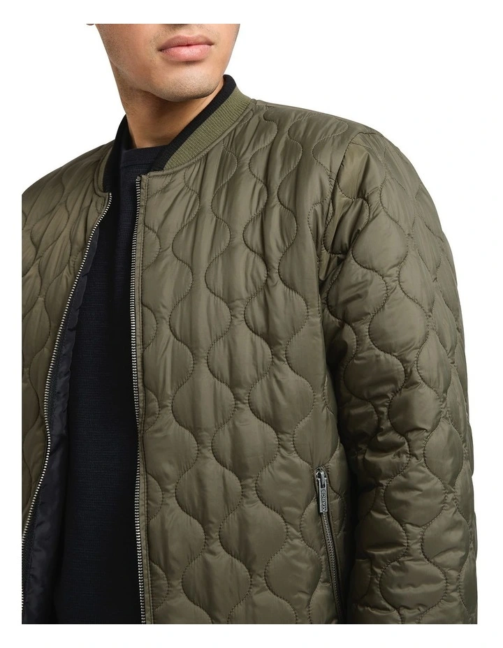 Vernon Reversible Jacket in Black/Army Green image 3