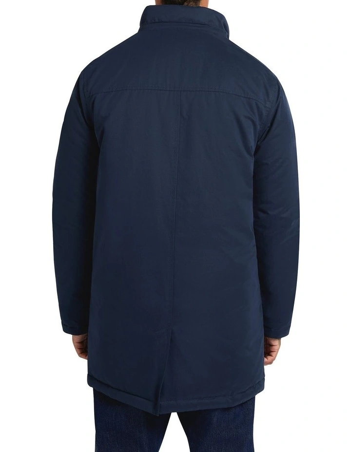 Hunter Longline Padded Parka in Navy image 2