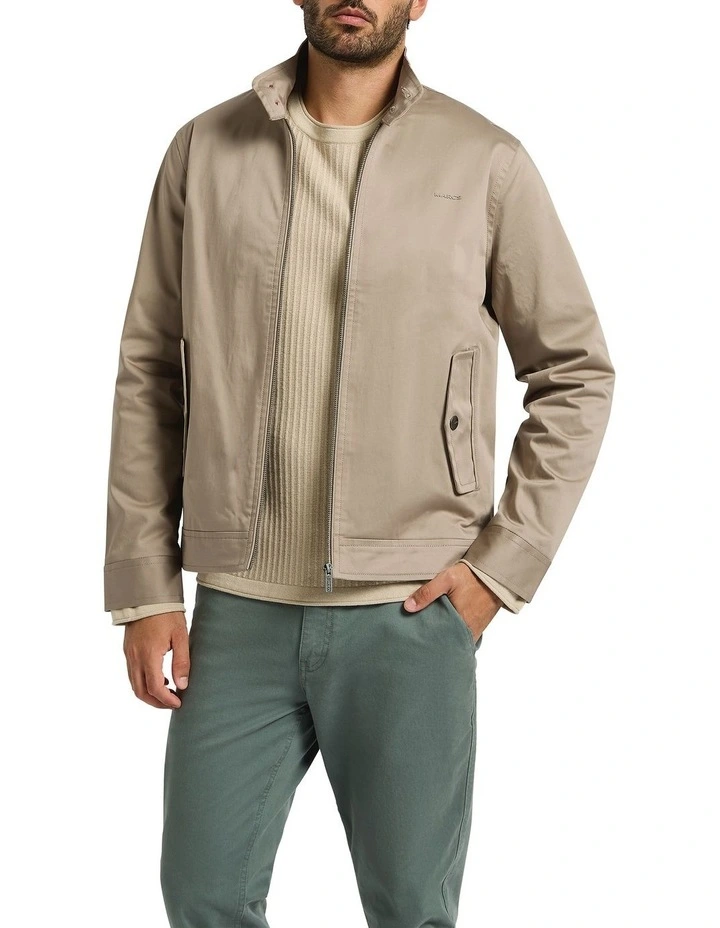 Nagoya Harrington Jacket in Pebble image 1