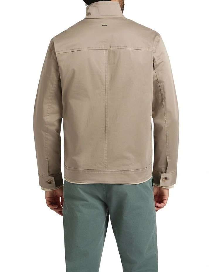 Nagoya Harrington Jacket in Pebble image 2