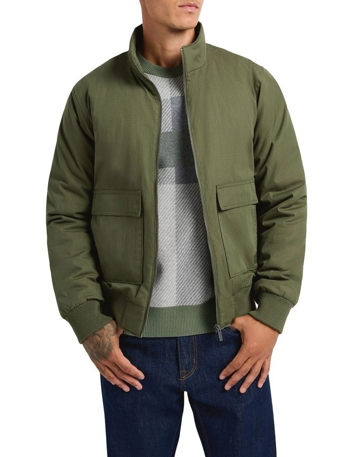 Rove Harrington Jacket in Khaki image 3