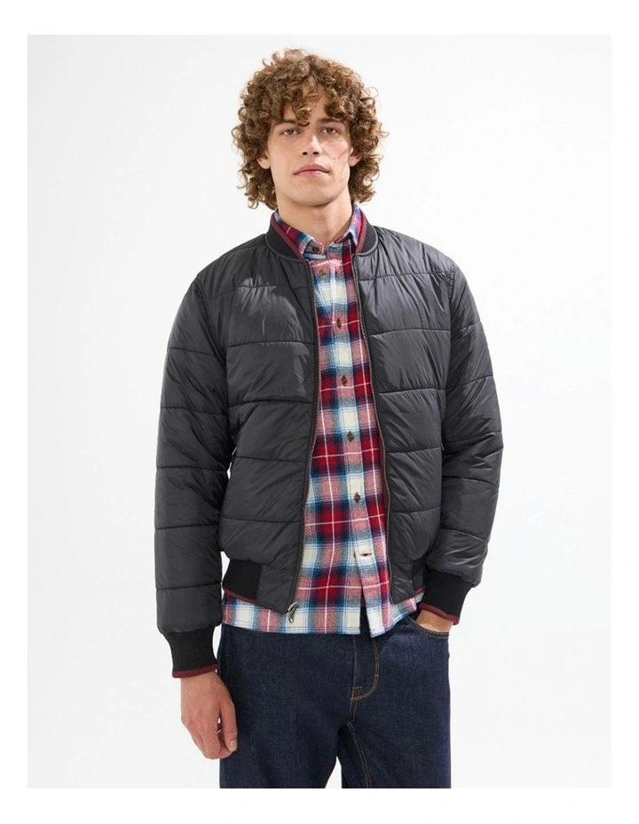 Mingyu Reversible Bomber in Fig/Black image 3