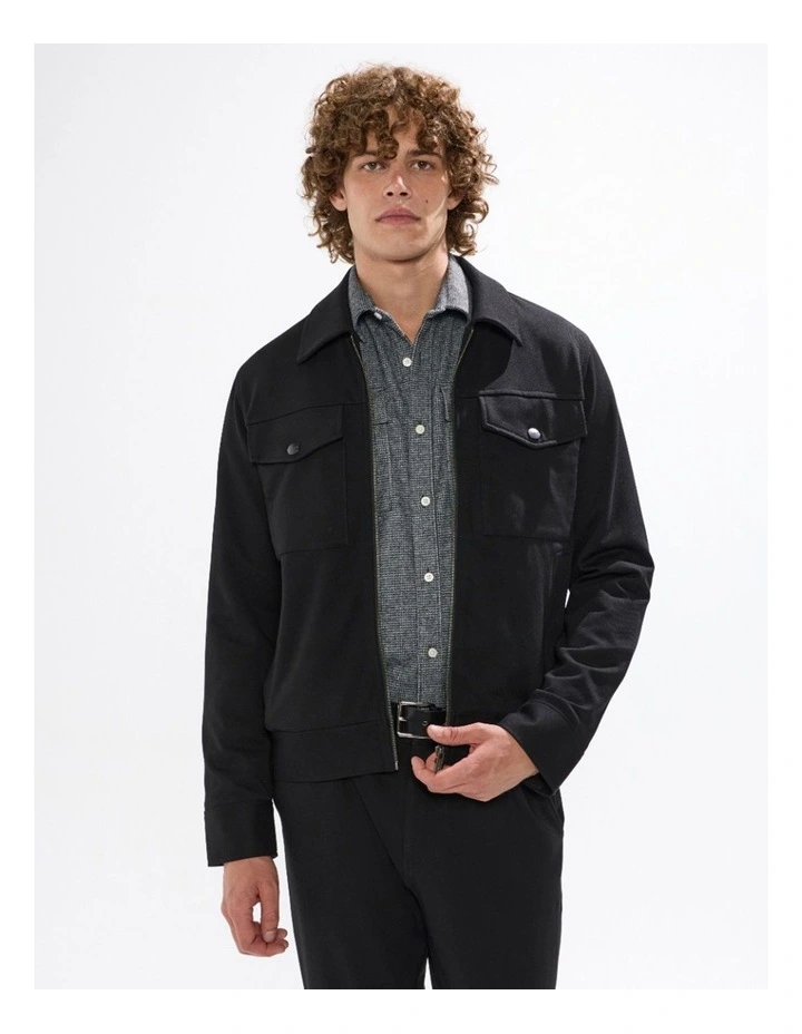 Drew Ponte Jacket in Black image 2
