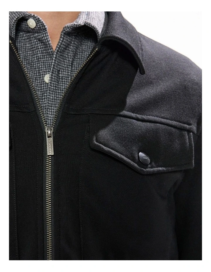 Drew Ponte Jacket in Black image 3