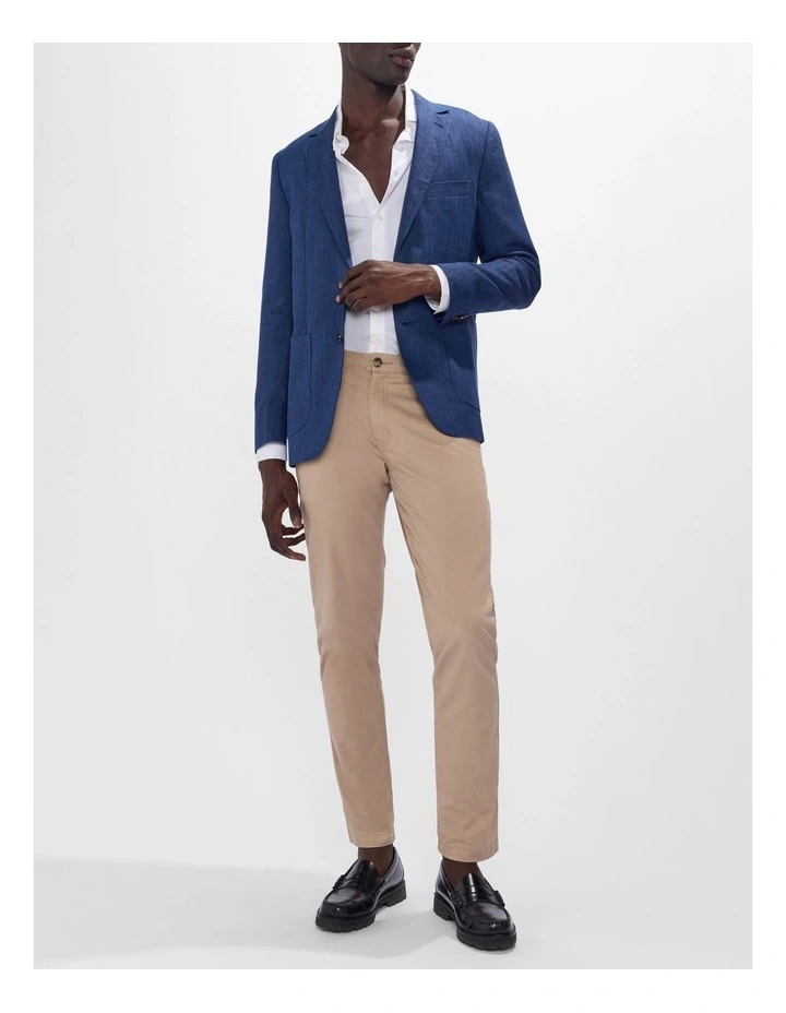 Lestrade Linen Blazer in Navy image 2