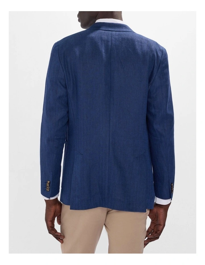 Lestrade Linen Blazer in Navy image 3