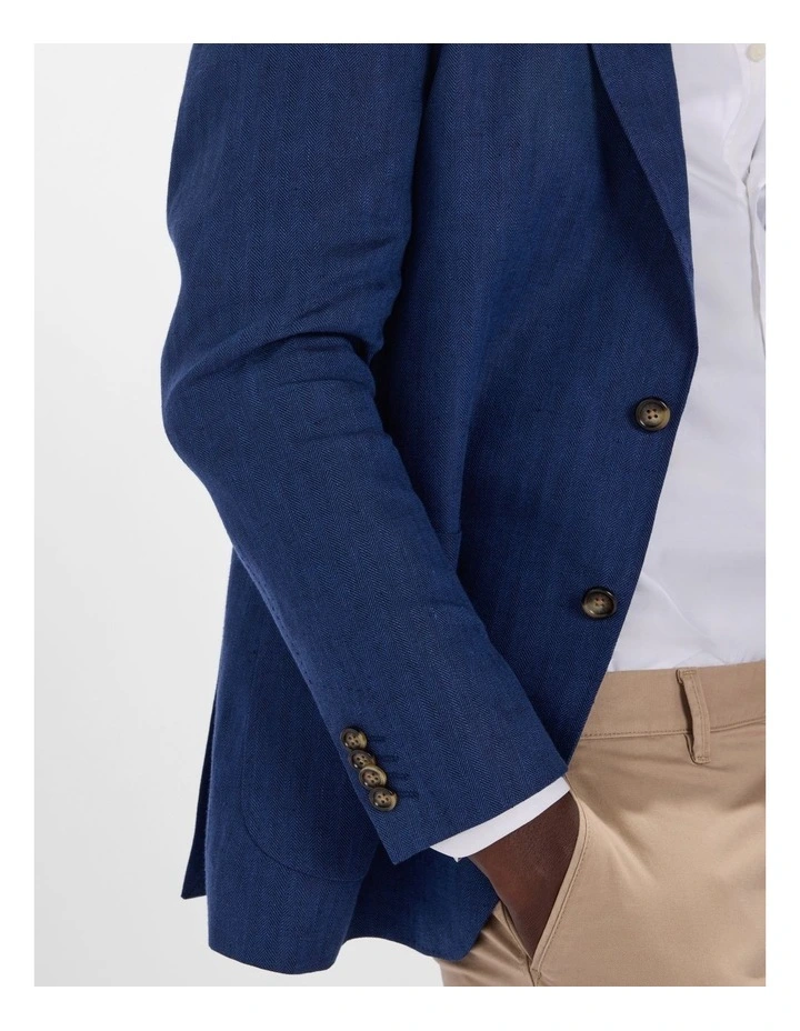 Lestrade Linen Blazer in Navy image 5