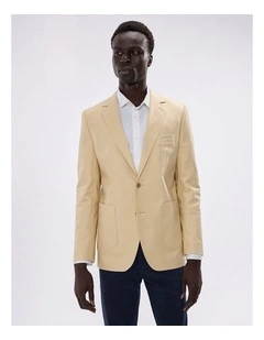 Evan Cotton Twill Blazer in Boulder