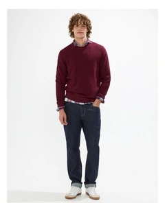Gordon Textured Merino Knit in Fig