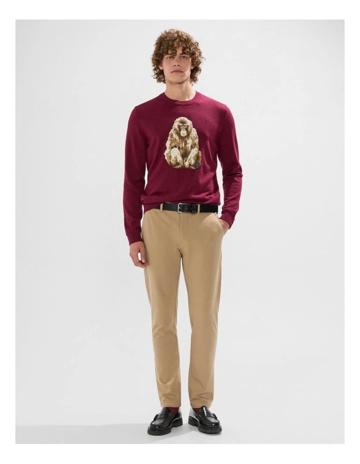 Saru Wool Blend Knit in Fig image 2
