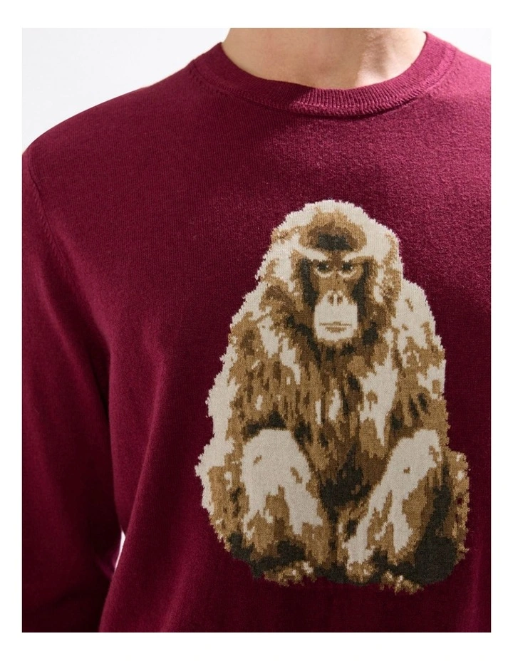 Saru Wool Blend Knit in Fig image 3
