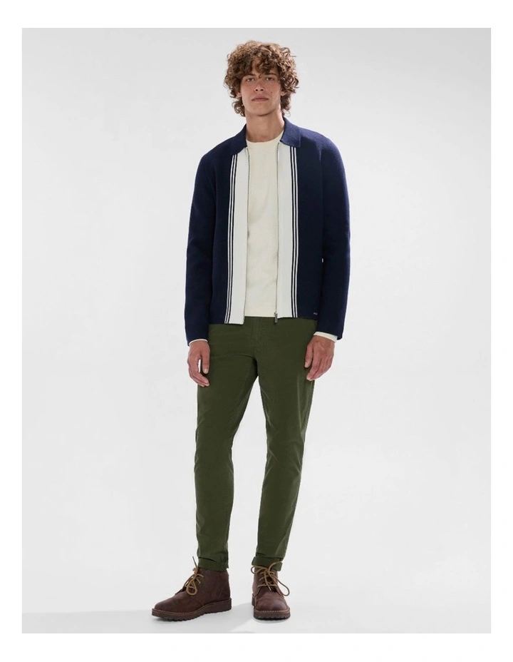 Nagano Knit Jacket in Navy image 2