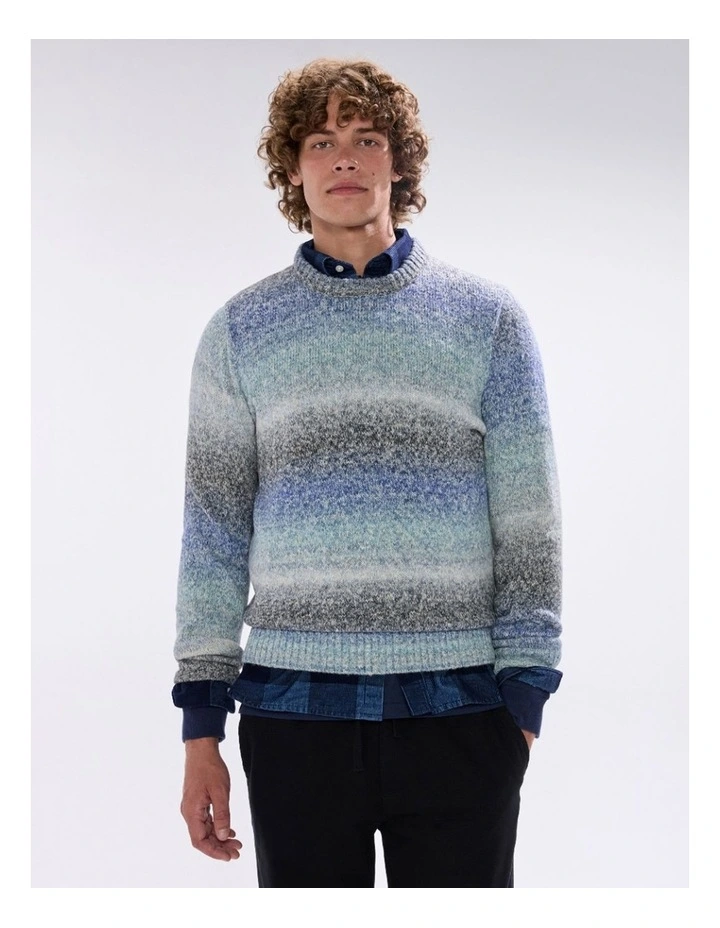 Lucifer Ombre Knit in Blue Multi image 2