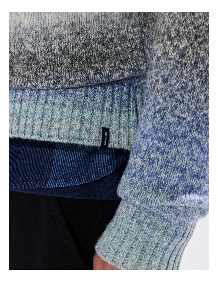 Lucifer Ombre Knit in Blue Multi image 3