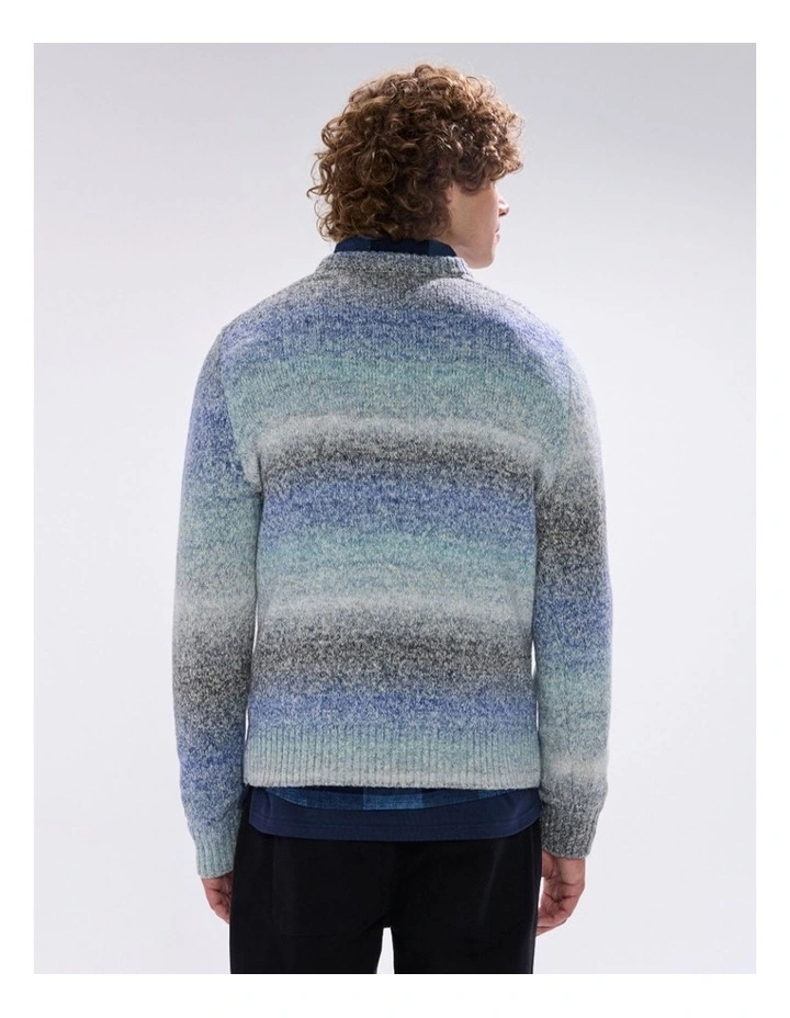 Lucifer Ombre Knit in Blue Multi image 4
