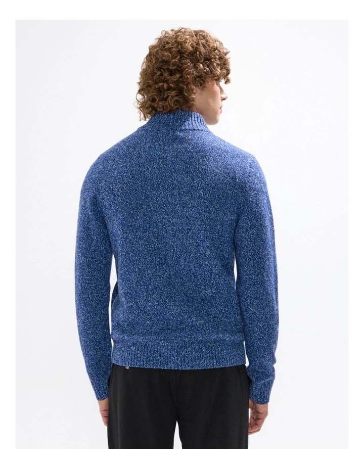 Taniela Zip Through Knit in Azure Blue image 5