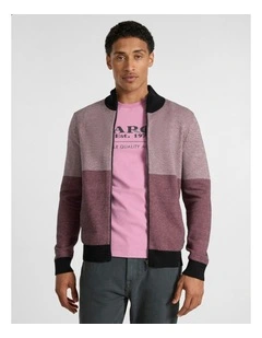 Star Treatment Zip Through in Rich Pink