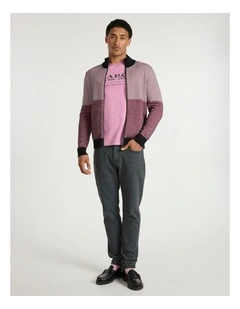 Star Treatment Zip Through in Rich Pink