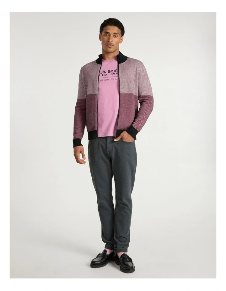 Star Treatment Zip Through in Rich Pink image 1