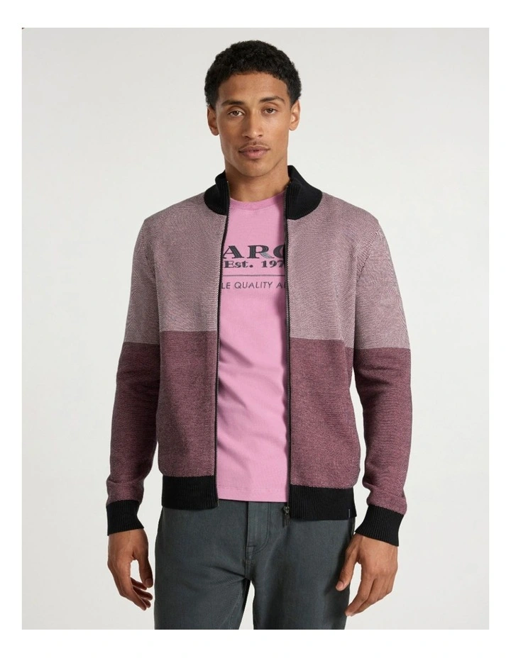 Star Treatment Zip Through in Rich Pink image 2