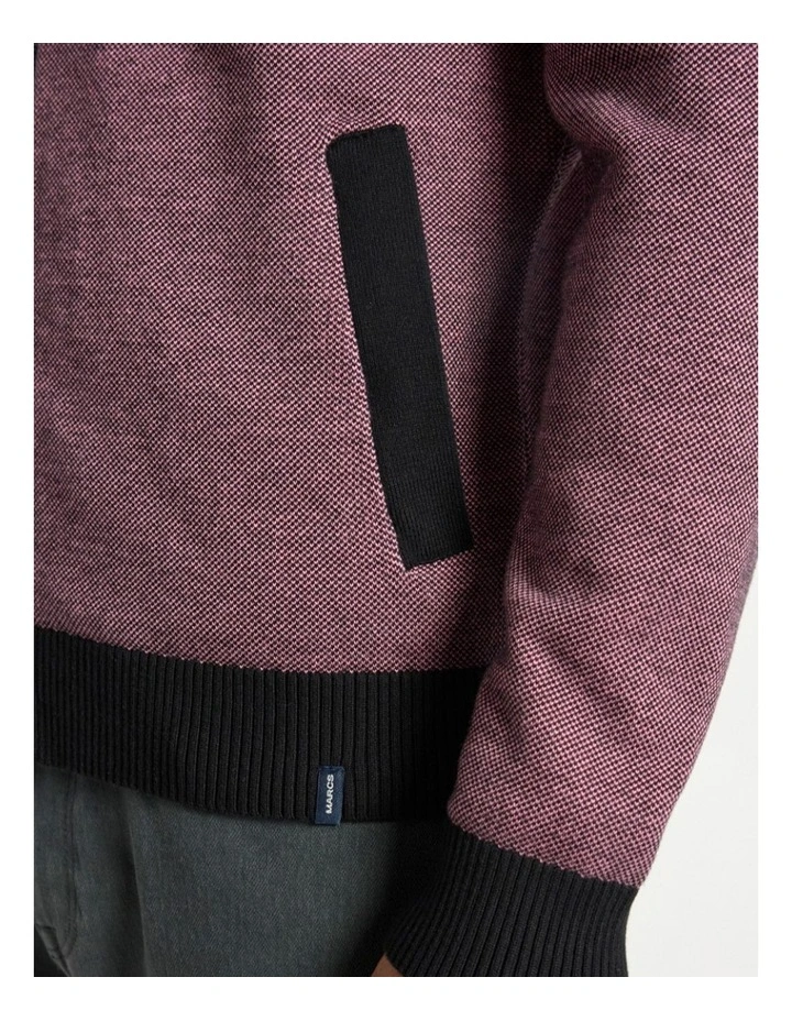 Star Treatment Zip Through in Rich Pink image 3
