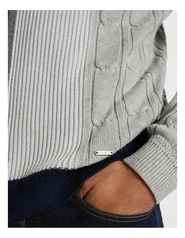 I'm Yours Cable Knit in Navy Multi image 4