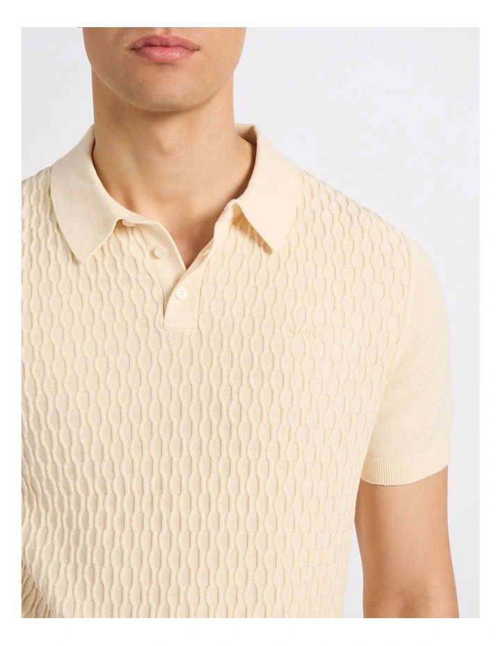 Lucas Cotton Knit Polo in Boulder image 2