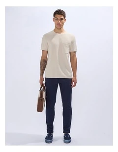 Peralta Knit Tee in Pumice Grey