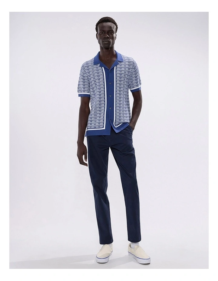 Sheppard Knit Shirt in Blue Multi image 1