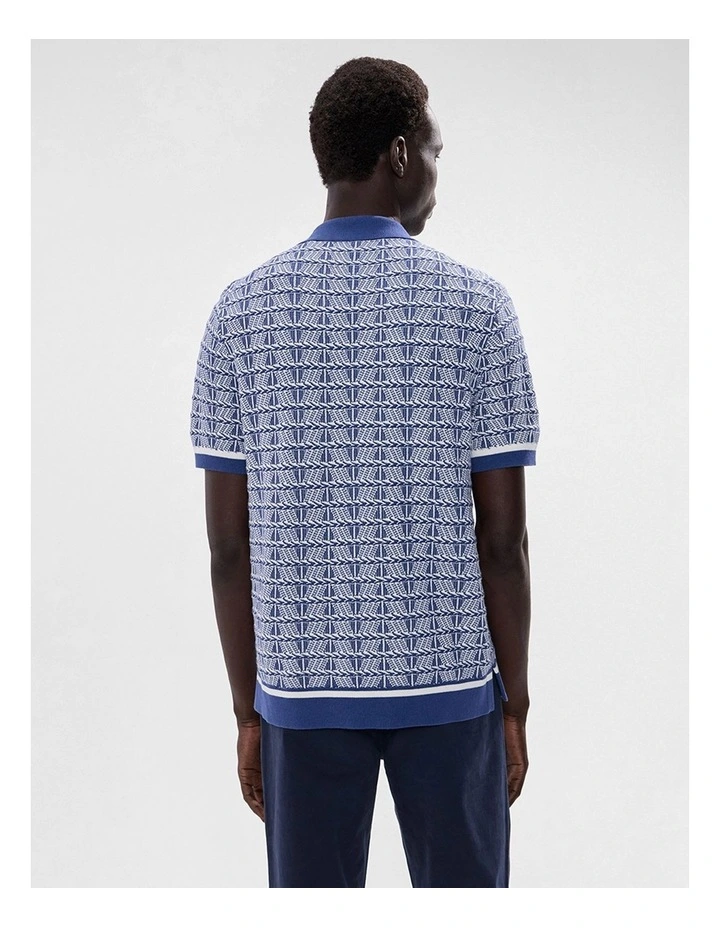 Sheppard Knit Shirt in Blue Multi image 3