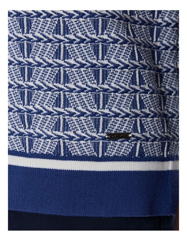 Sheppard Knit Shirt in Blue Multi image 4