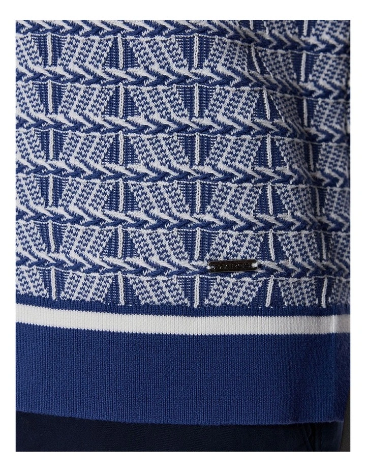 Sheppard Knit Shirt in Blue Multi image 5