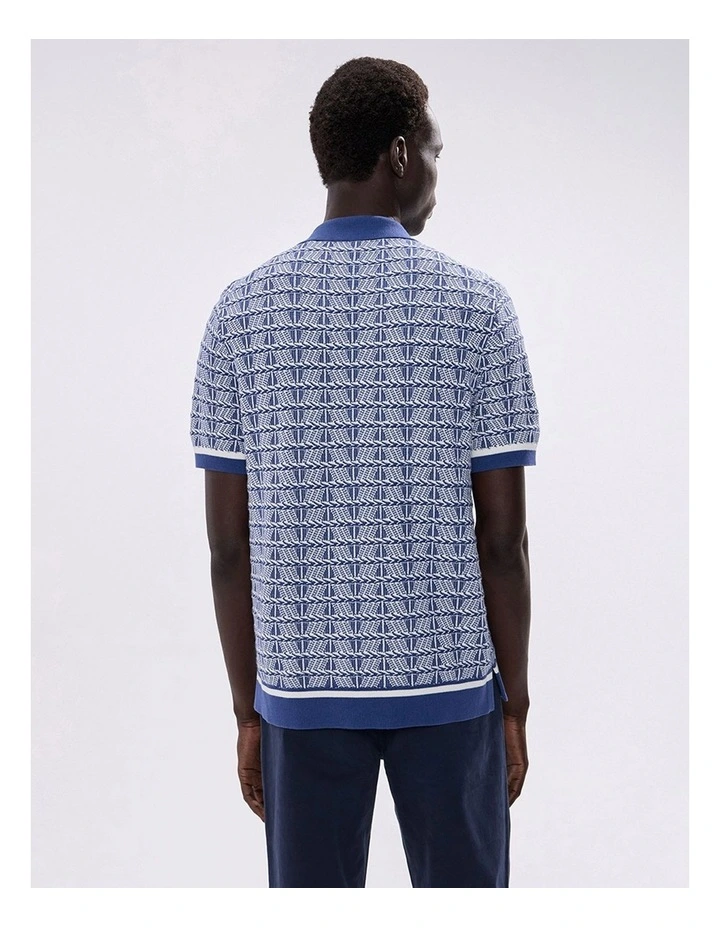 Sheppard Knit Shirt in Blue Multi image 5