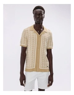 Sheppard Knit Shirt in Ivory Multi