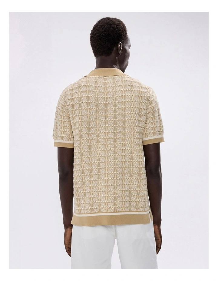Sheppard Knit Shirt in Ivory Multi image 4