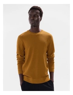 Gordon Textured Merino Knit in Bronze