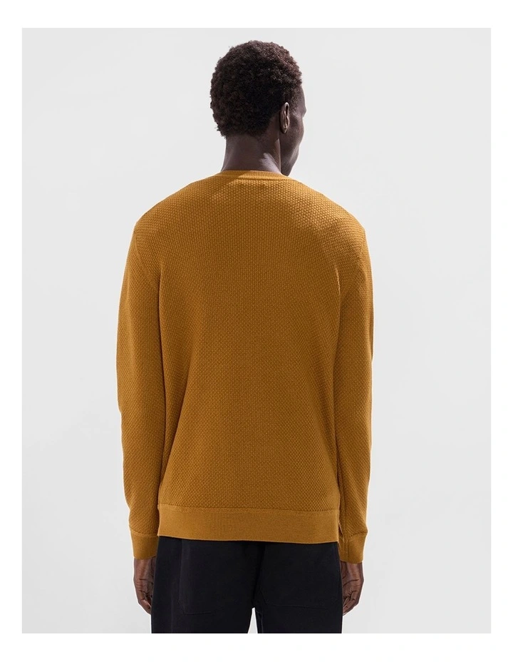 Gordon Textured Merino Knit in Bronze image 3