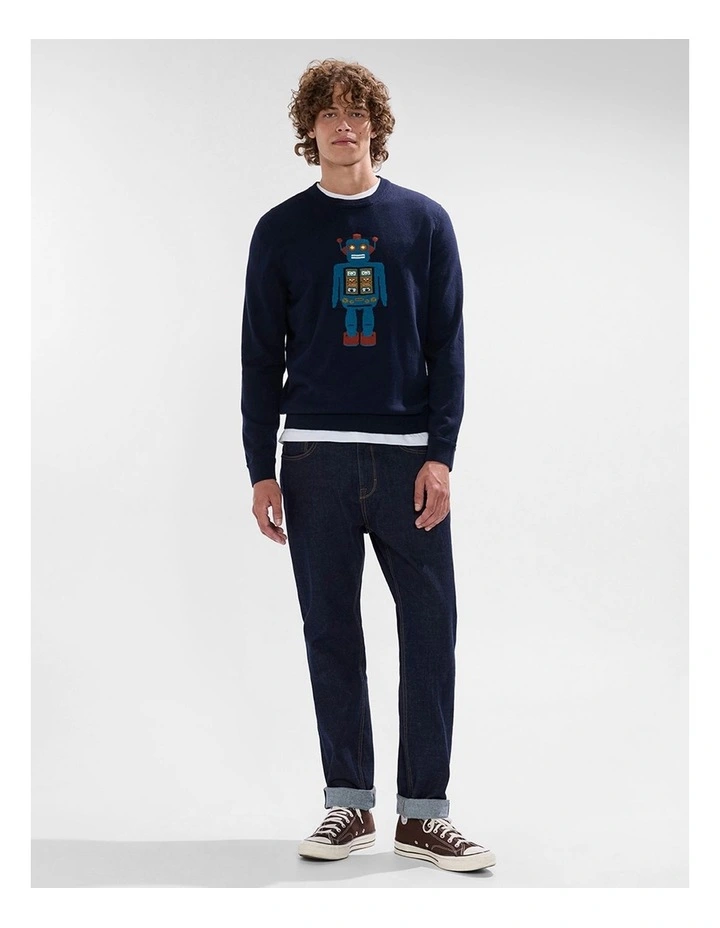Bot To Go! Knit in Navy image 2