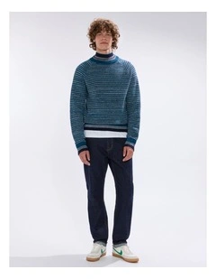 Kaito Wool Blend Knit in Dark Teal