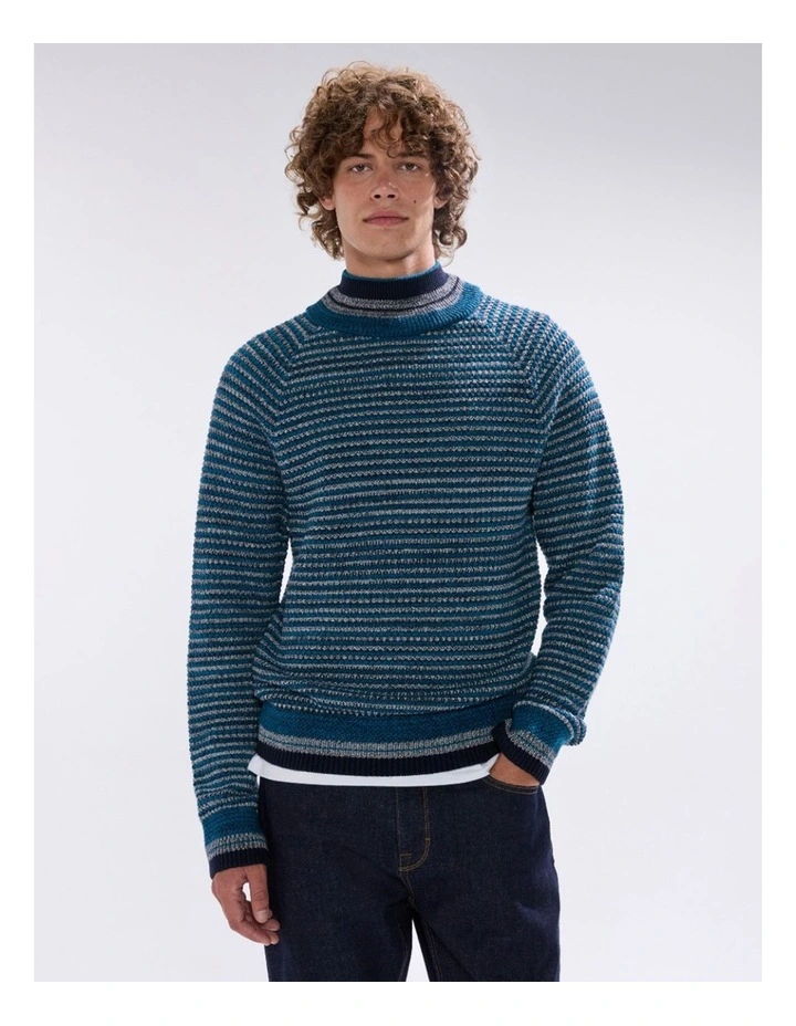 Kaito Wool Blend Knit in Dark Teal image 2