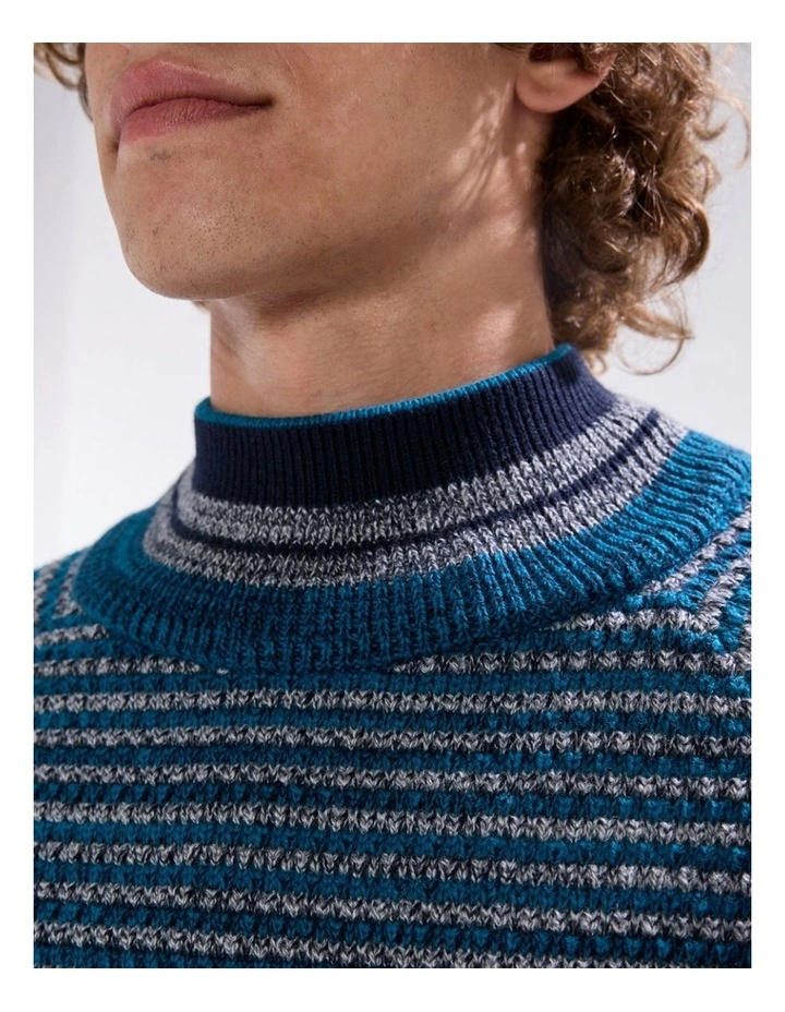 Kaito Wool Blend Knit in Dark Teal image 3