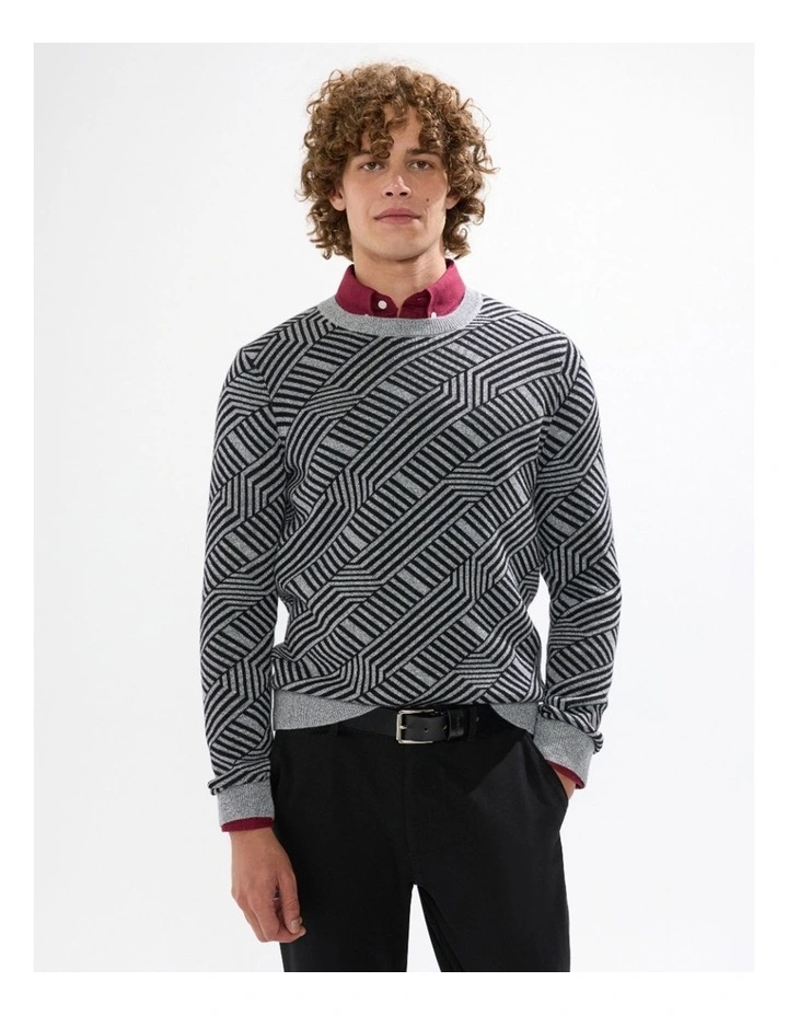 Champions Wool Blend Knit in Charcoal image 1