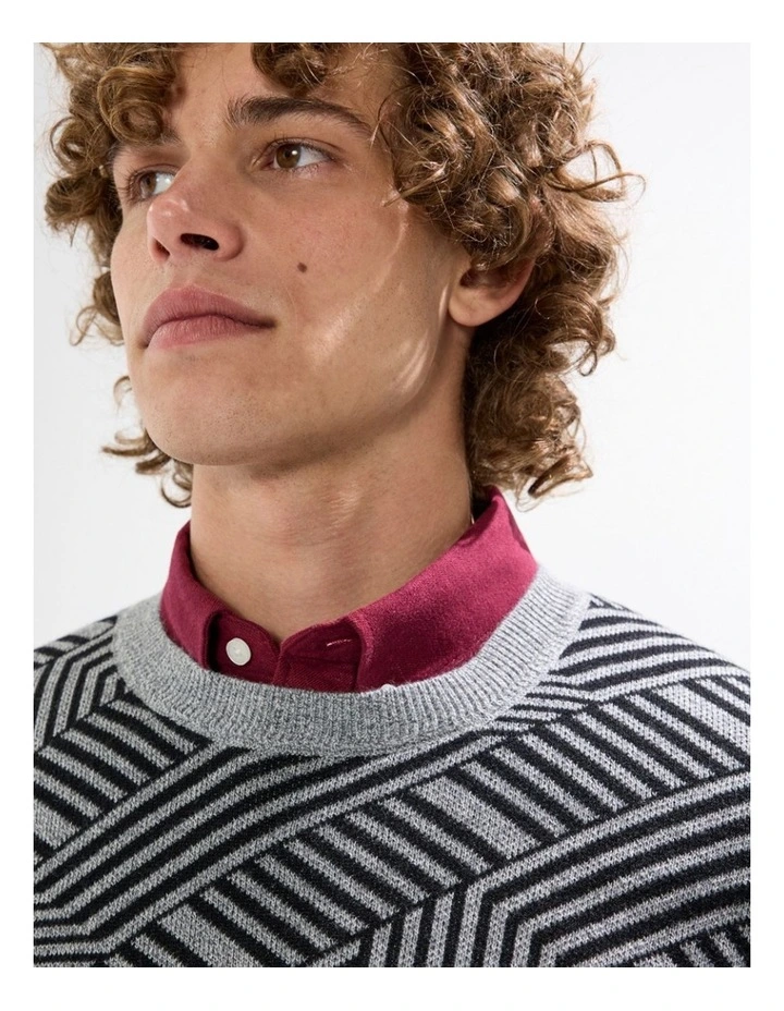 Champions Wool Blend Knit in Charcoal image 2