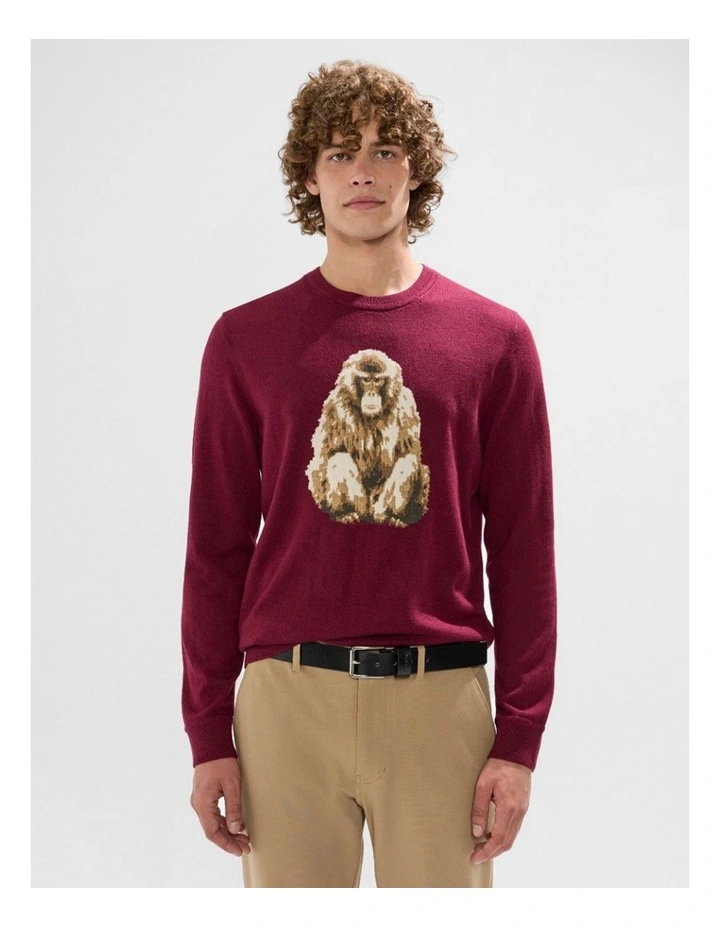 Saru Wool Blend Knit in Fig image 1