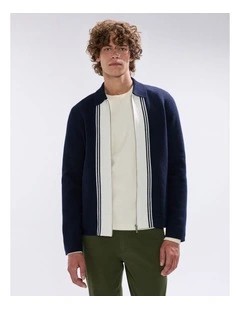 Nagano Knit Jacket in Navy