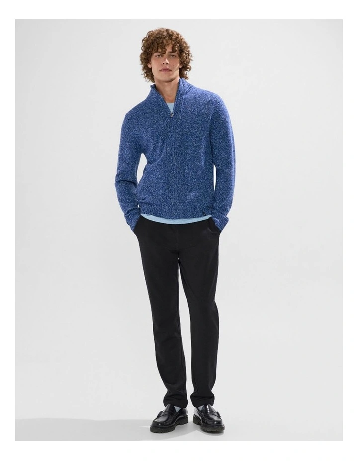 Taniela Zip Through Knit in Azure Blue image 2