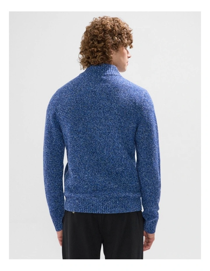 Taniela Zip Through Knit in Azure Blue image 3