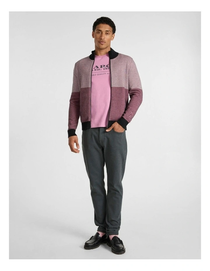 Star Treatment Zip Through in Rich Pink image 2