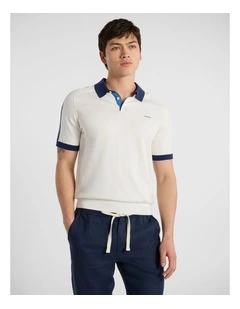 Leclerc Knit Polo in Ivory